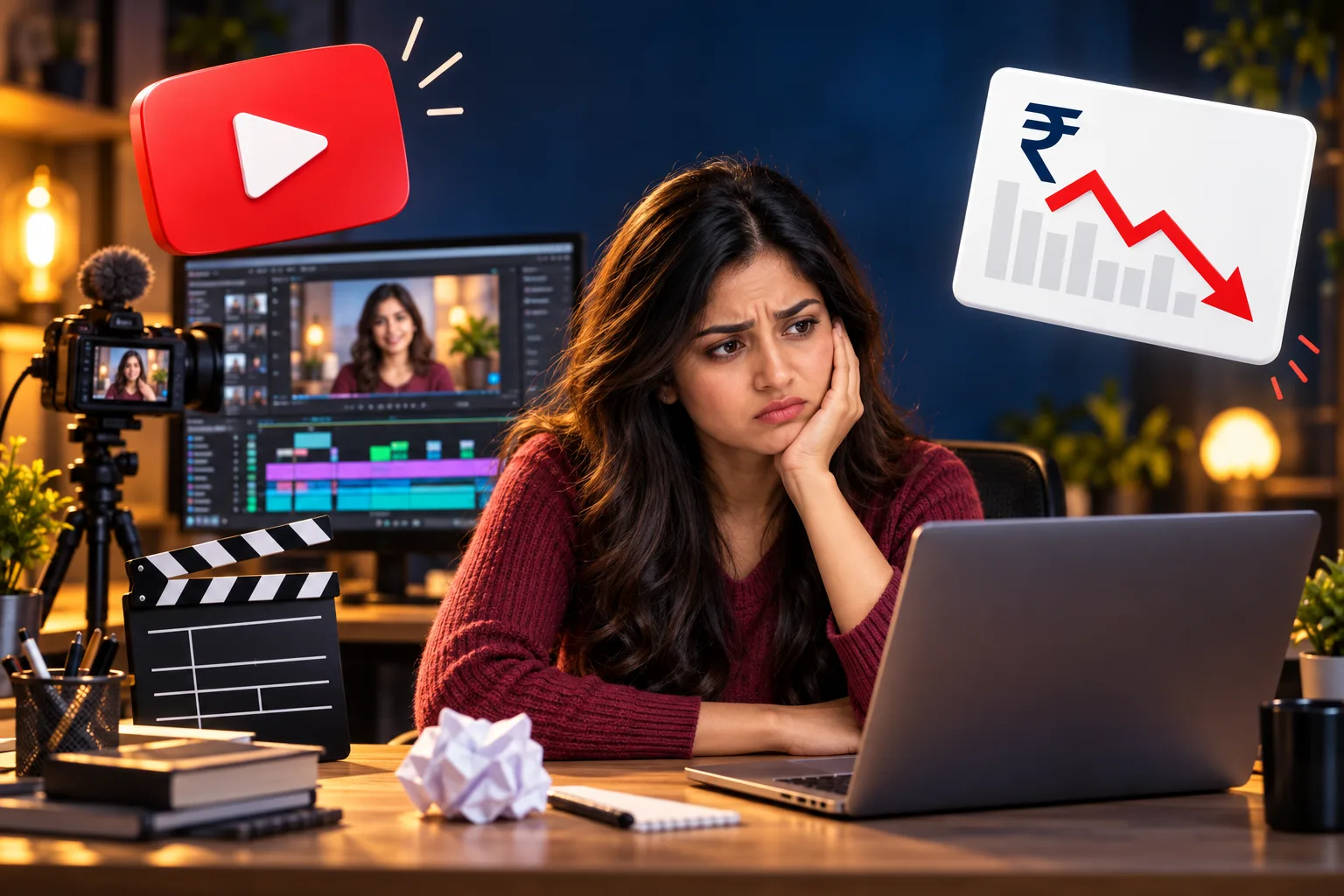 AI-generated illustration of monetise videos